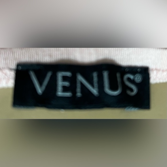 Venus Ruched Appliquéd Bustline Halter Style Blush Blouse - Picture 4 of 5